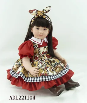 

Fashion reborn vinyl silicone baby dolls accompany sleeping lifelike princess toddler doll kid high-end christmas boutique gifts