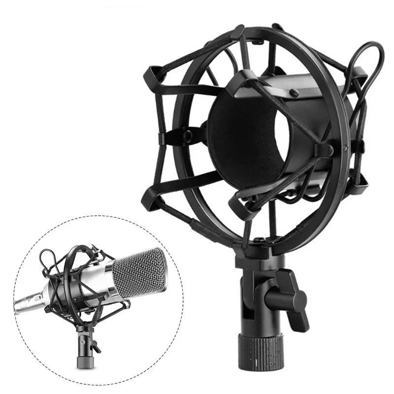 

Metal Microphone Shock Mount Shockproof Mic Stand Studio Karaoke Condenser Microfone Mikrofon Holder bm 800 Microphone Stand