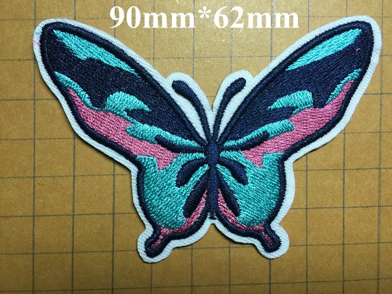 

3 styles dyed yarn embroidery butterfly motif embroidery sew-on patches,XERY-LYXP0305B