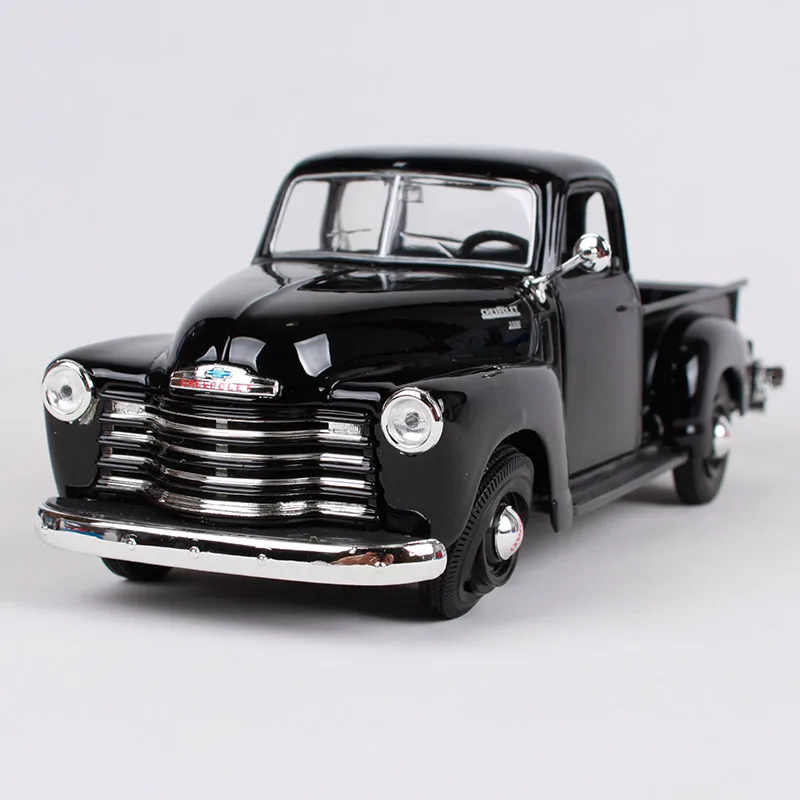 Maisto 1:25 1950 Chevrolet 3100 черный красный пикап большой грузовик Модель 200*80*73 мм