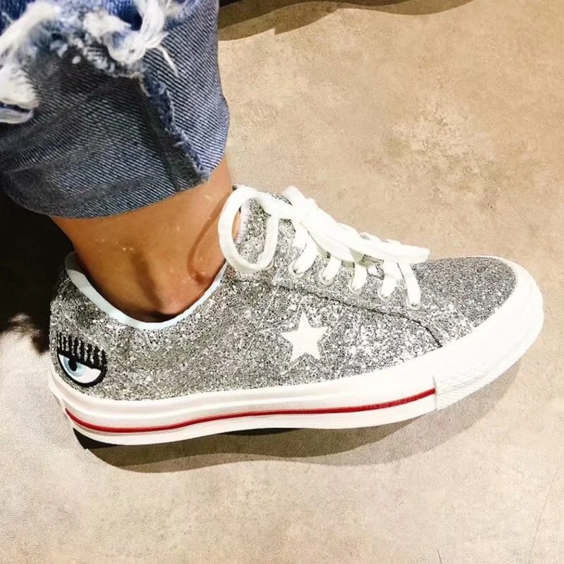 zapatillas brillantes mujer