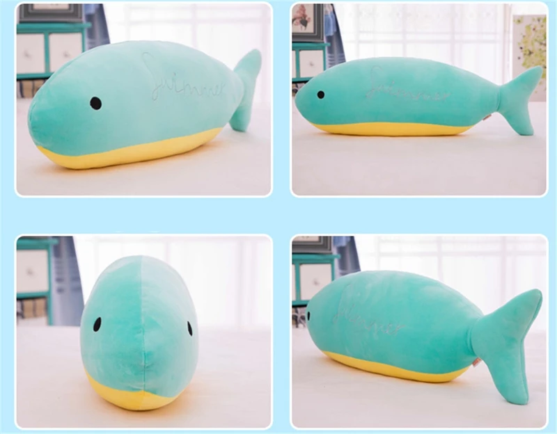 Dorimytrader Cuddly Soft Animal Fish Stuffed Pillow Doll Big Cartoon Fish Doll for Kids Adults Gift 110cm 90cm 70cm DY50045(5)