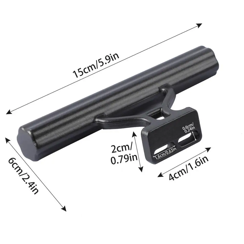 Bicycle Handlebar Extender and Flashlight Holder