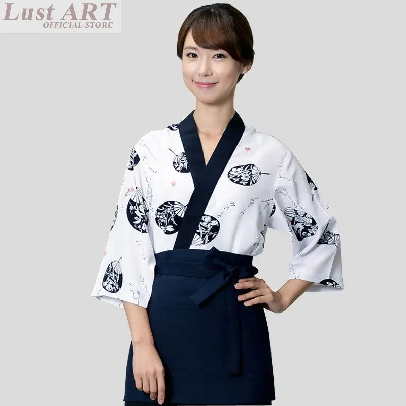 Food Service Sushi Chef Uniform Japanese Restaurant Uniforms New Design