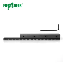 Fiery олень Высокое качество 11 мм до 20 мм ласточкин хвост адаптер Крепление-переходник область охвата Алюминий сплав черный/D0026B