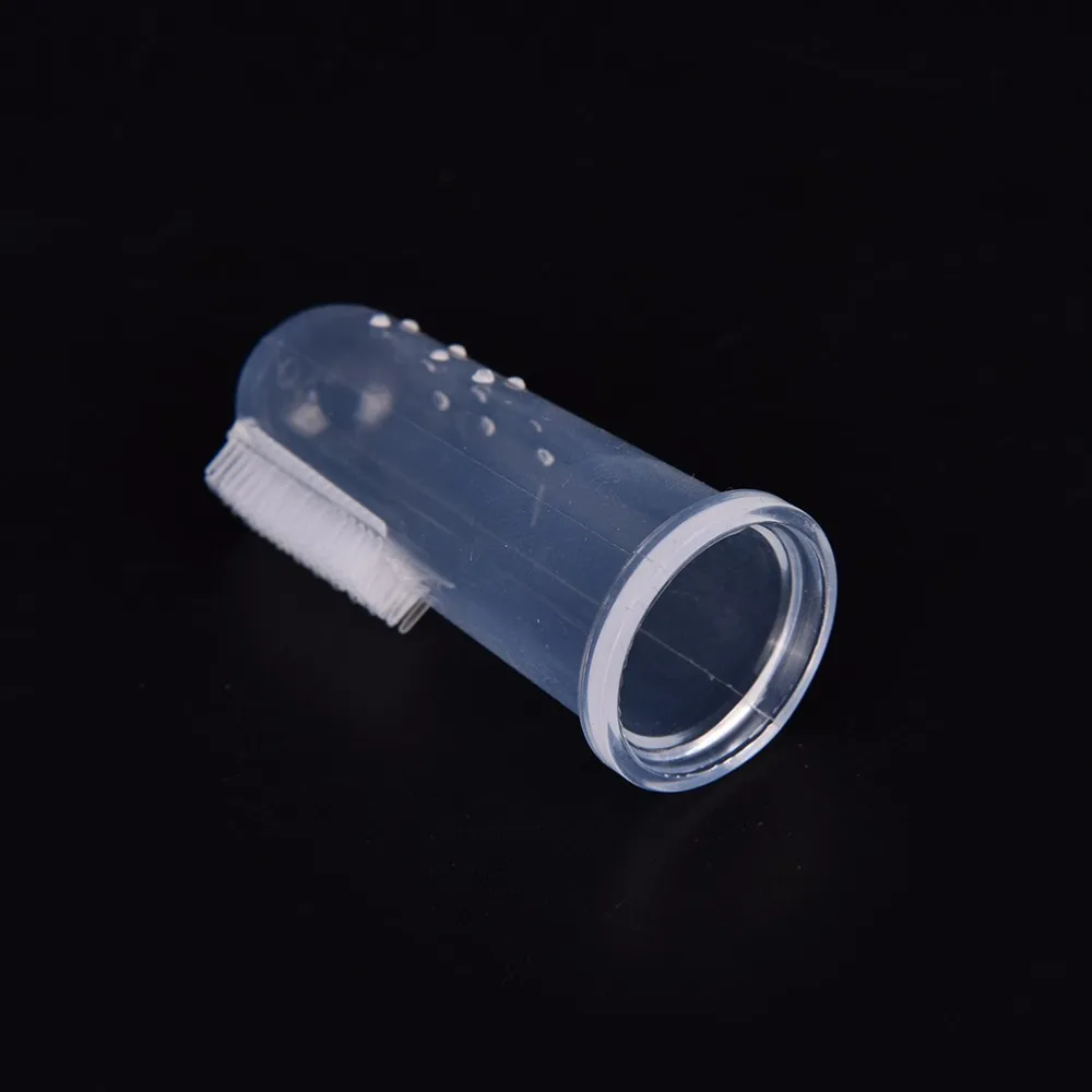 1 комплект Мягкая Силиконовая зубная щетка для пальцев зубная щетка для зубов резиновый массажер щетка с коробкой для детей Детская Полезная забота о здоровье