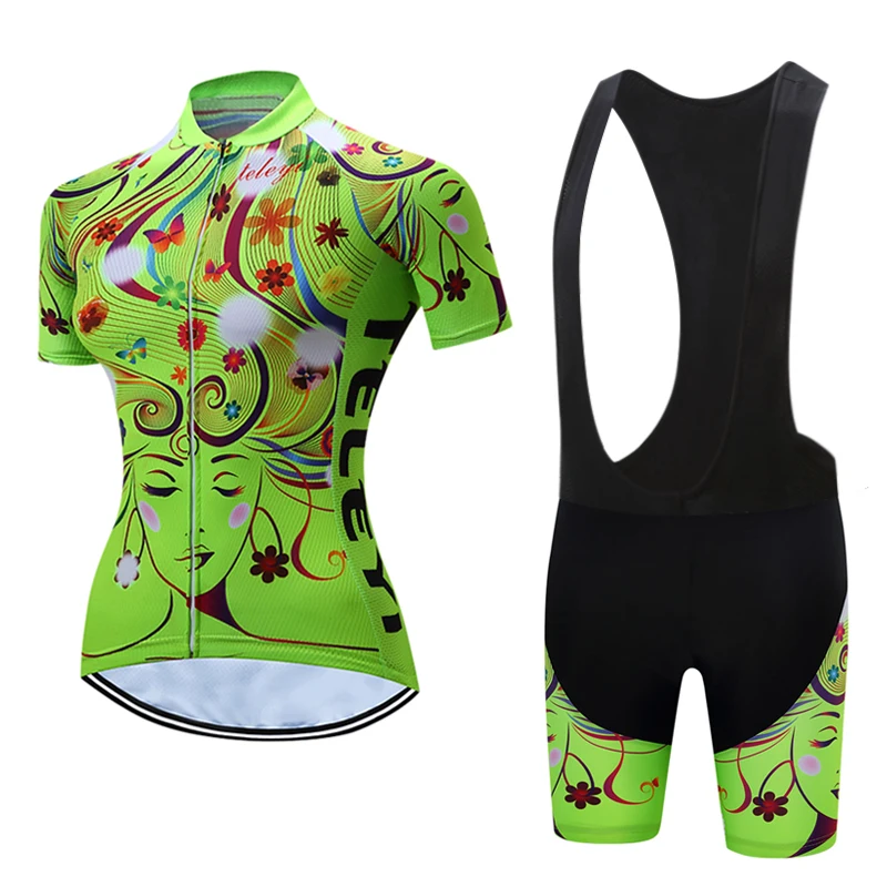 Shorts Kit Reflective Bib Women/'s Bicycle Clothing Set Red Cycling Jersey and