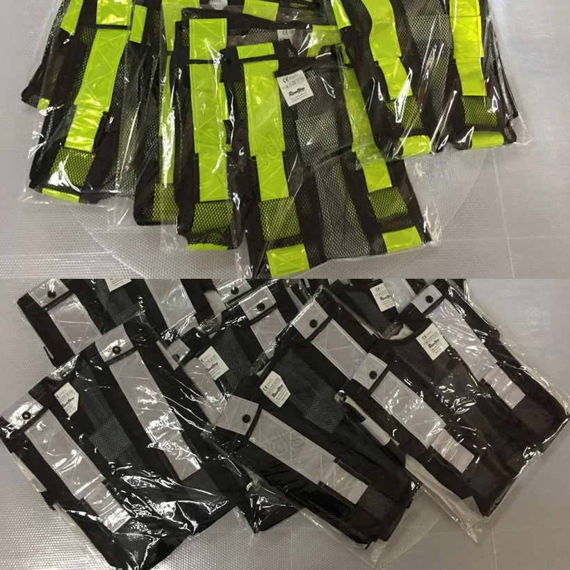 

10 pieces Wholesale Express High Visibility Night Work Security Traffic or Cycling Safety Reflective Vest