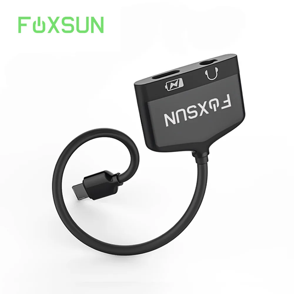 Dual for Lightning Headphone Audio Charge Adapter for iPhone 7 8 X For Lightning AUX Splitter Charge Call Voice Wire Control