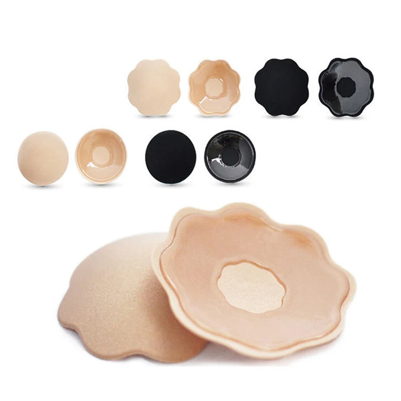 

TERMEZY 1 Pairs Reusable Self-Adhesive Silicone Breast Nipple Cover Bra Pasties Pad Women Silicone Breast Chest Accessories