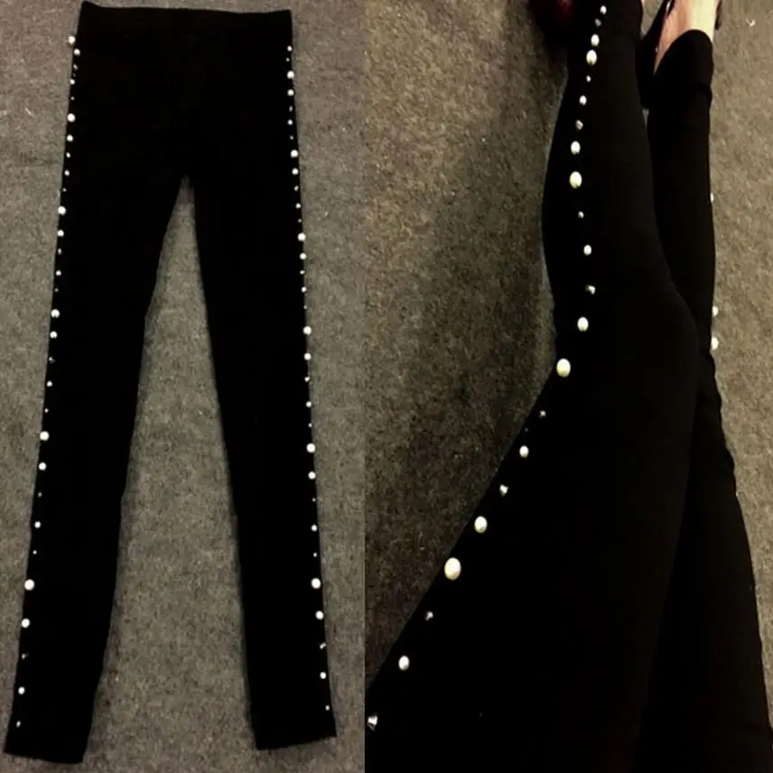 Женские леггинсы искусственный хлопок стрейч с заклепками|women leggings|leggings leggingswomens