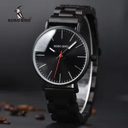 Бобо птица часы Для мужчин Relogio Masculino Дерево группа кварцевые часы Relojes Para Hombre идеально Для мужчин подарки элементы V-Q30