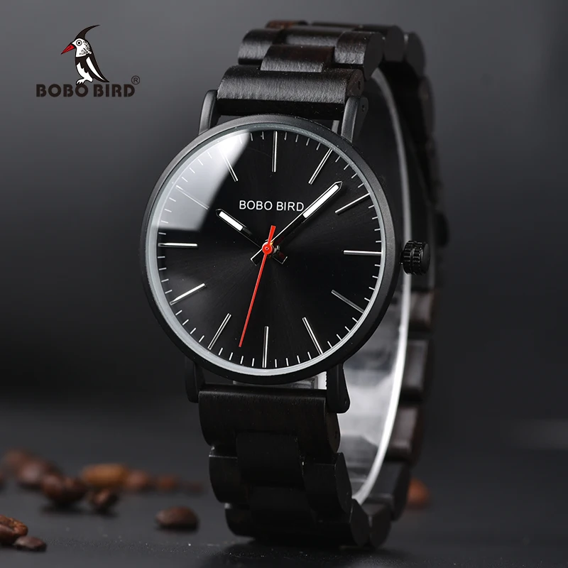 BOBO BIRD Watch Men Relogio Masculino Wood Band Quartz Watches Relojes Para Hombre ideal Men's Gifts Items V-Q30