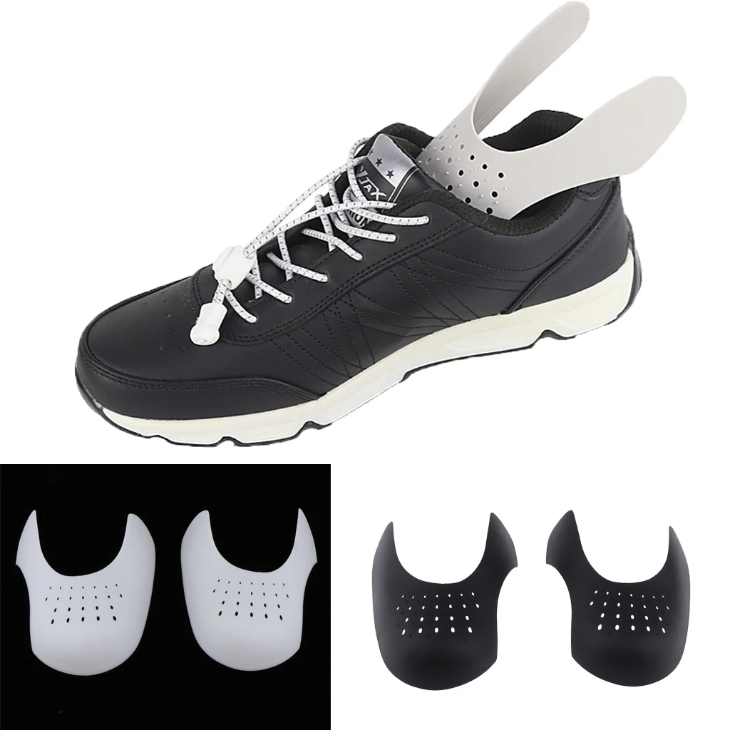 

2 Pairs Men's Women's Breathable Durable Soft Sneaker Shields Toe Box Protector Against Shoe Creases Creasing