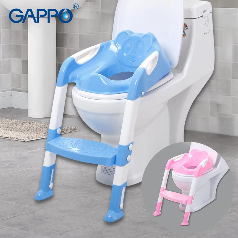 

GAPPO Toilet Safety Rails baby Potty Toilet Trainer Safety Seat Chair Adjustable Ladder toilte chair Toilet Folding Trainer