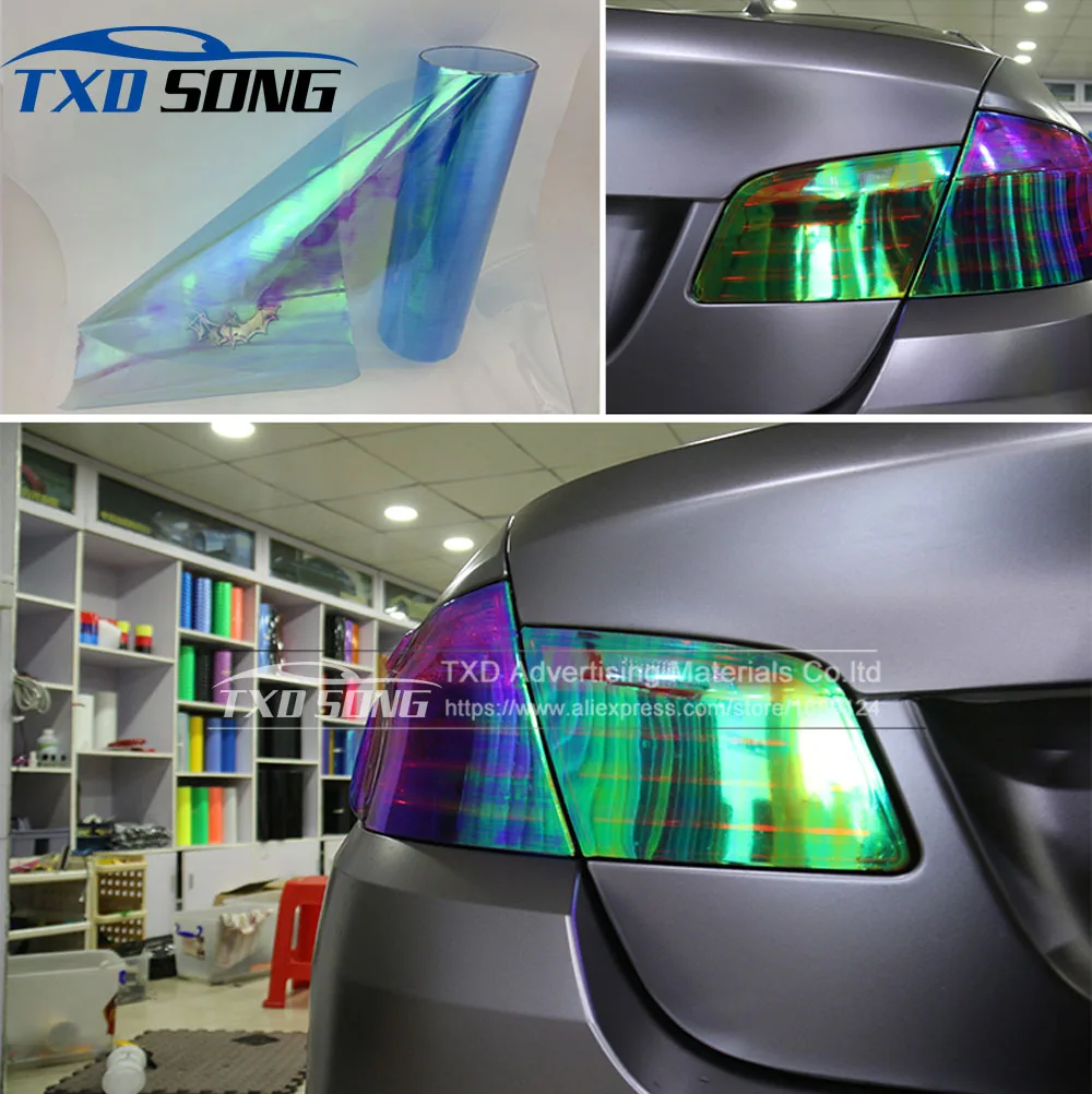 17.75 Inch x 60 Inch Roll VViViD Air-Tint Golden Yellow Chameleon Headlight Taillight Vinyl Tint Wrap Roll 17.75 Inch x 60 Inch Roll VViViD Air-Tint Golden Yellow Chameleon Headlight Taillight Vinyl Tint Wrap Roll
