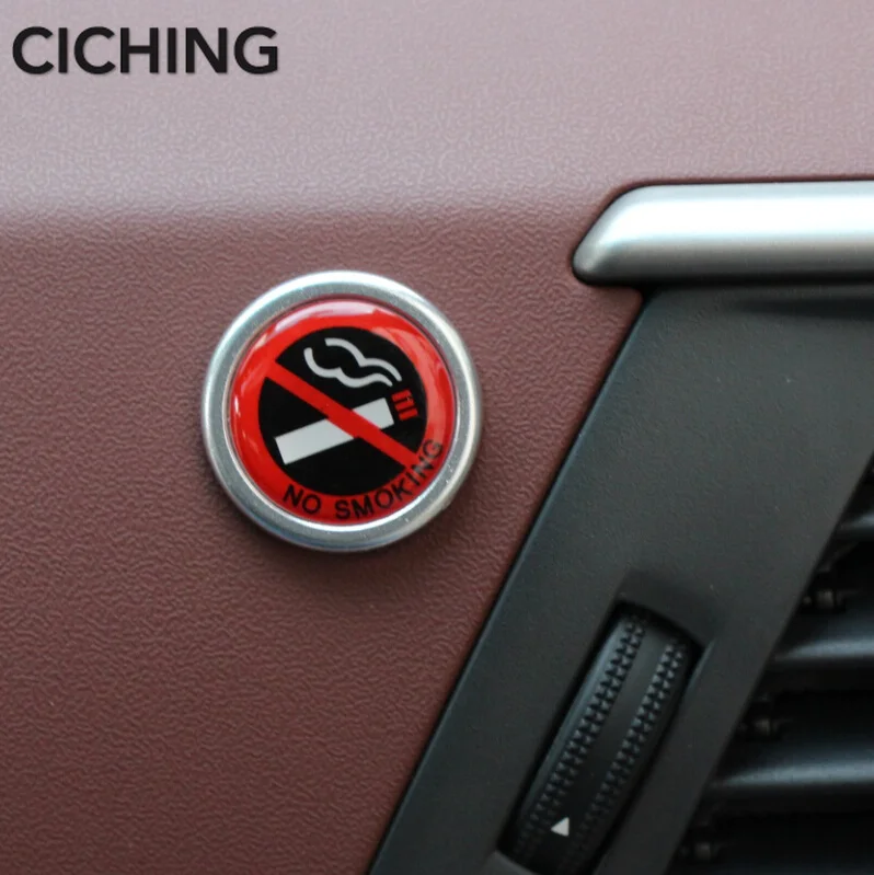 

car-styling No Smoking Logo for Geely Vision SC7 MK CK Cross Gleagle SC7 Englon SC3 SC5 SC6 SC7 Panda