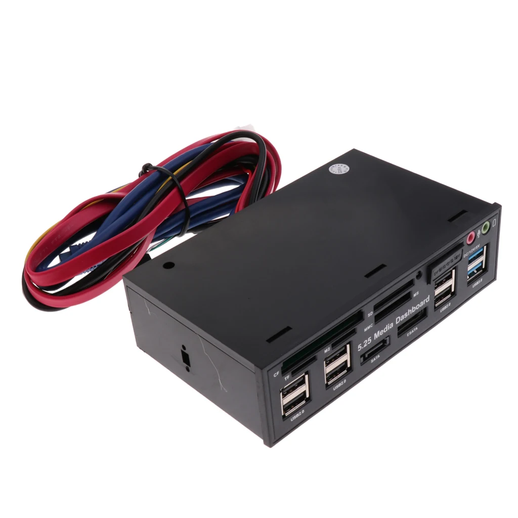 5.25' Optical Drive Multifunctional Dashboard Media USB 3.0 /2.0 Front Panel