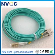 10 шт./лот, 10 м(33 фута) LC-SC OM3 многомодовая дуплексная 10 г 50/125 3 мм двойная LC/UPC-SC/UPC полировка, ПВХ, волоконно-оптическая Перемычка патч-корд