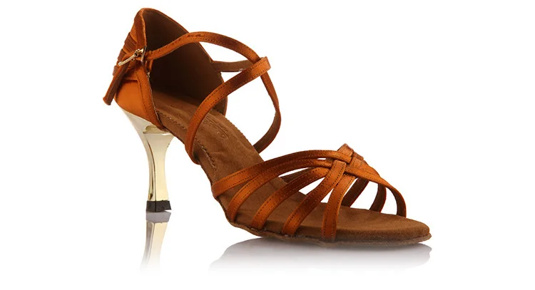 20161106_113233_028Sports shoes women Dance shoes Christmas Gift  Latin dance shoes women Ballroom Shoe Gold heel High-grade diamond Satian  BD2311