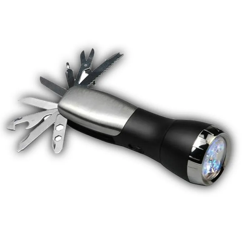 

New 2018 High Quality Outdoor Pocket Multi Function Tools Set Mini Flashlight Folding Screwdriver Drop Shipping