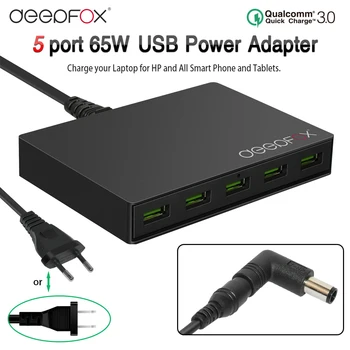 

Quick Charge 3.0 5-Port USB Travel Fast Charger Phone Charger Laptop Adapter For HP Laptop