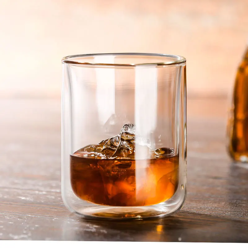 

Classical Double Layer Der Whiskybecher Cocktail Whisky Wine Glass Charms Antifreeze Rock Ice Cube Whiskey Glass Chivas Tumbler