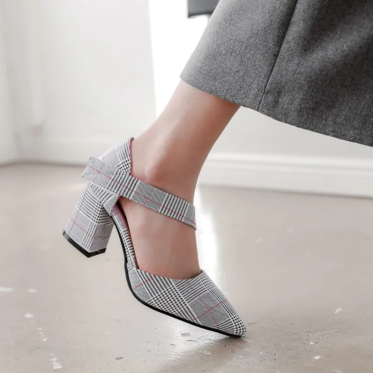 

Big Size 11 12 13 14 15 high heels sandals women shoes woman summer ladies Pointed Shallow mouth cingulate Thick with sandals