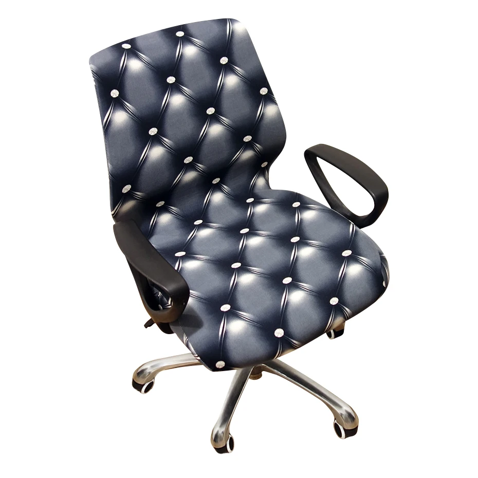 Universal Size Printed Leopard Computer Office Elastic Armchair Universal Size Printed Leopard Computer Office Elastic Armchair Slipcover Removable Seat Arm Chair Covers Stretch Rotating Lift