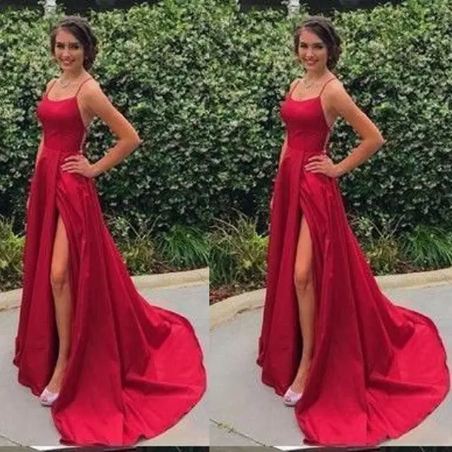 Dark red prom dresses 2021 Clearance