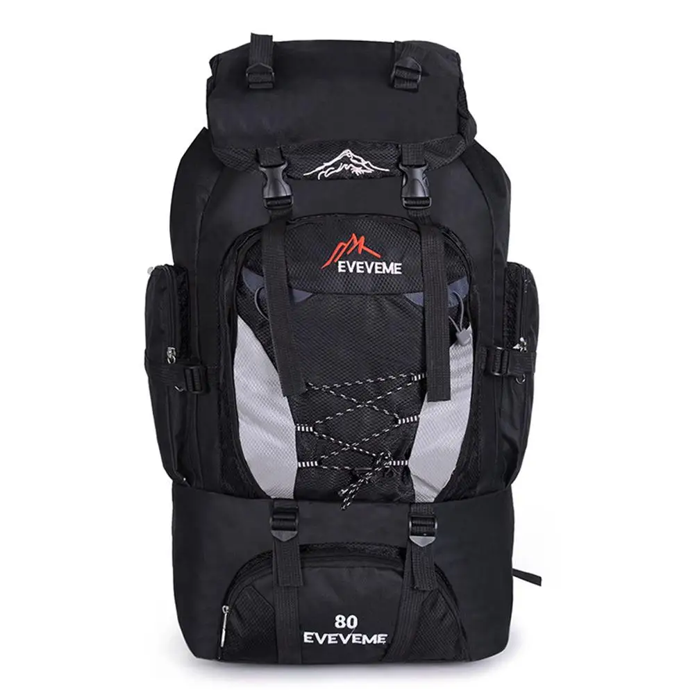 

Outdoor Leisure Sports Hiking Backpack 80L Ultra Light Riding Camping Waterproof Backpack Nylon Travel Mountaineering Bag