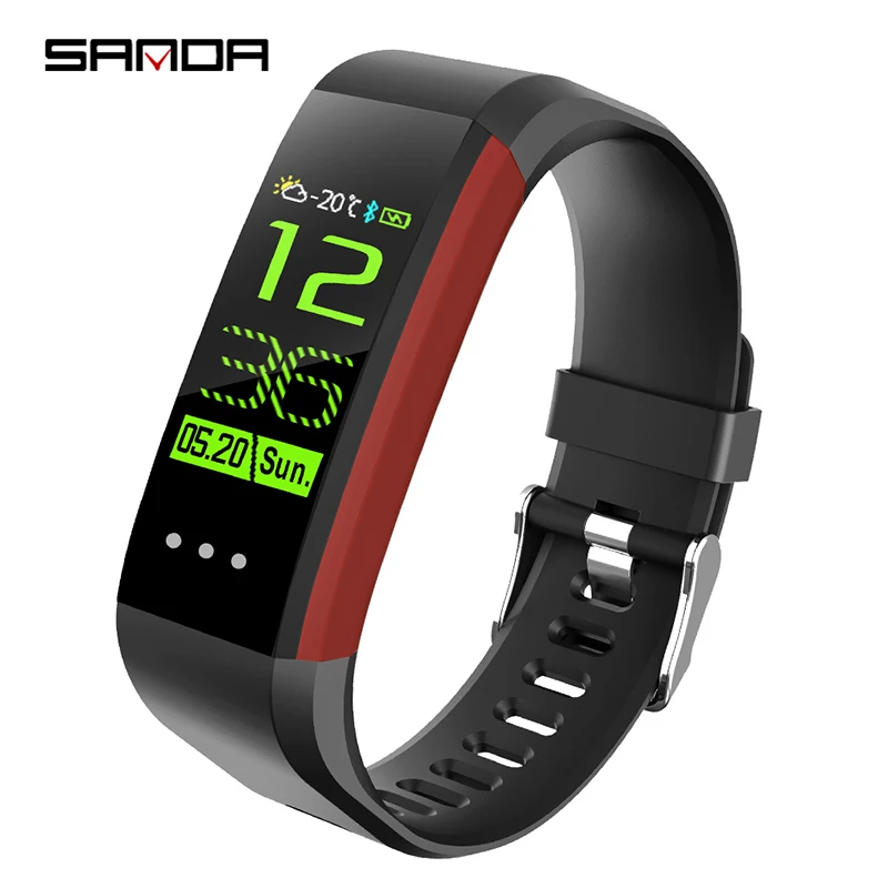 

SANDA Men Smart Watch Men Heart Rate Monitor Blood Pressure Watches Fitness Tracker Sport Watch Weather relogio masculino