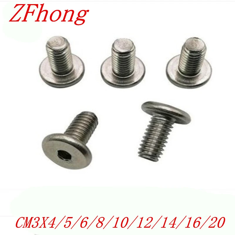 500pcs Lot Cm M3 4 5 304 70 Stainless Steel Hex Hexagon Socket Ultra Thin Super Low Flat Wafer Head Allen Cap Screw Bolt Aliexpress Home Improvement