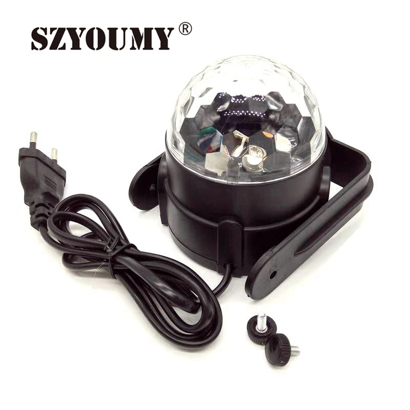 

SZYOUMY Sound Activated Disco Lights Rotating Ball Lights 3W RGB LED Stage Lights For Christmas Home KTV Xmas Wedding Show Pub