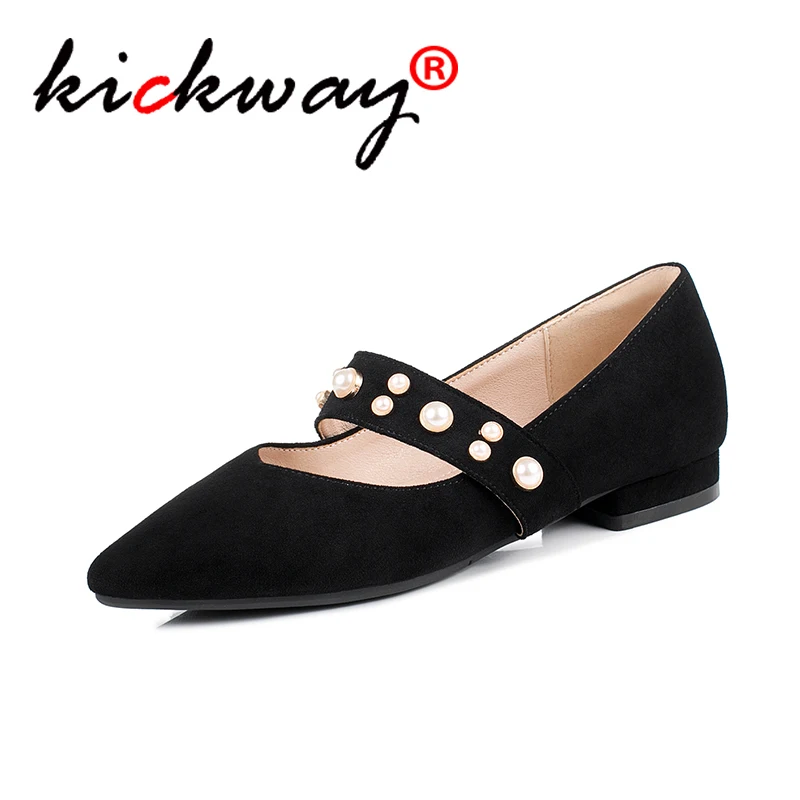 

Women Flats Pearl Rivets Shoes Woman Shallow Mouth Loafers Summer Fashion Sweet Flat Casual Shoes Women Zapatos Mujer Size 34-43