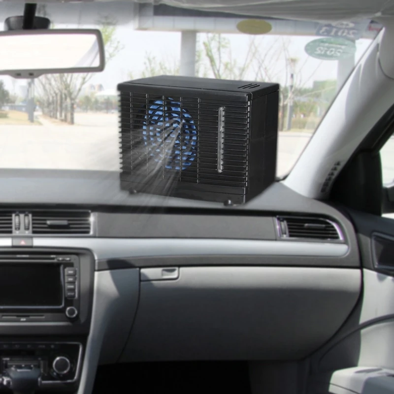Регулируемый 12 в автомобильный Кондиционер охладитель охлаждающий вентилятор водяного льда Испарительный дропшиппинг поддержка