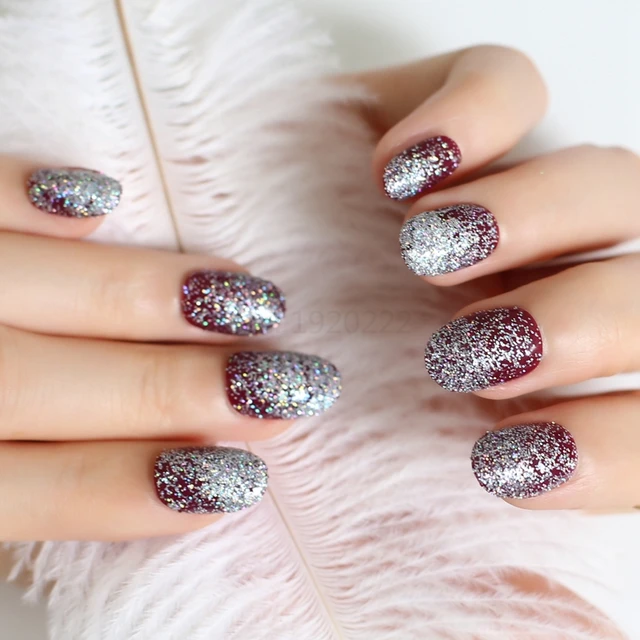 2019 Hot Sell Tiny Pink Acrylic Nails Decorative Sequins Glittering 2019 Hot Sell Tiny Pink Acrylic Nails Decorative Sequins Glittering