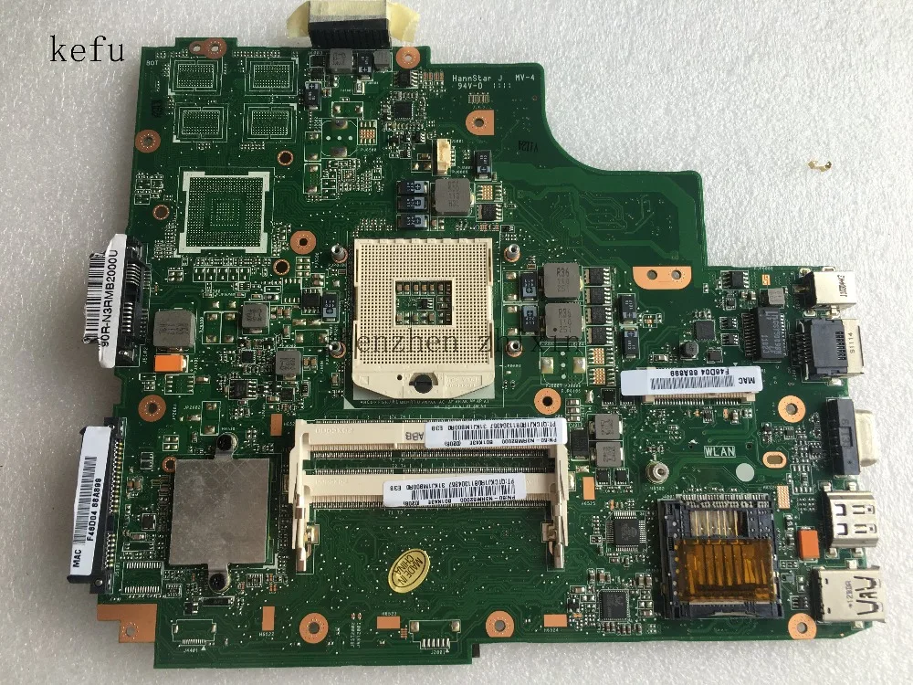 Kefu для ASUS K43E K43SD Материнская плата ноутбука REV.2.1 DDR3 PGA989 HM65 Тесты хорошее