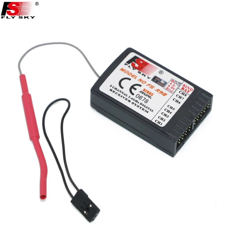 

1pcs New 100% Original FS-R8B FS-R9B FlySky 2.4Ghz 8CH Receiver For RC FS-TH9X FS-TH9B 9ch Transmitter Airplanes