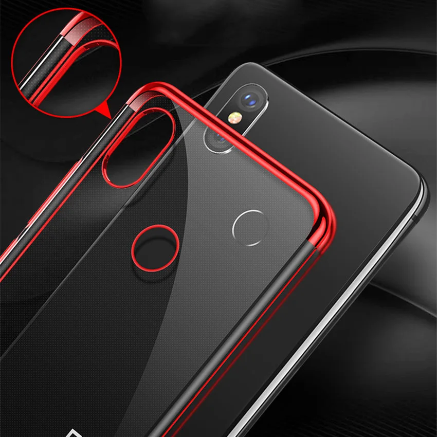 Ultra Thin Soft Transparent TPU Case For Xiaomi mi max 3 clear plating bumper cover for Xiaomi mi max 3 max Phone Case Capa (4)