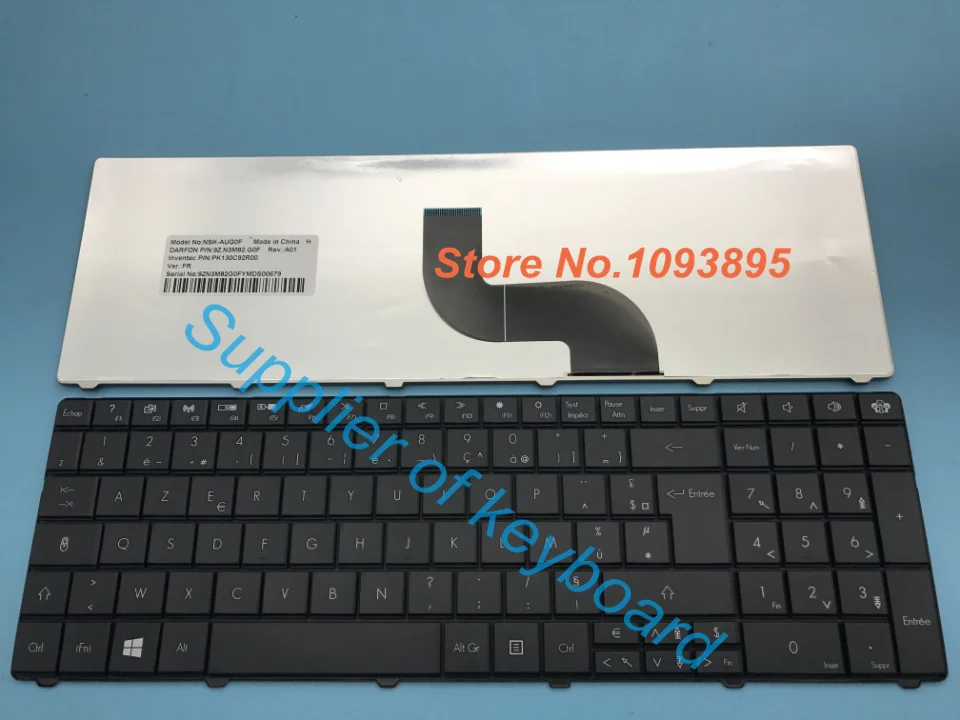 Французская клавиатура для Packard Bell Easynote NE51B NE56R NE56R50u MS2370 NE71B ноутбук AZERTY(французский) клавиатура