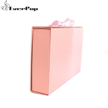 10 шт. 33*21*6,5 см наименование личного брэнда металлический логотип портативный складной бумажный подарочный ящик одежда Бюстгальтер-платок упаковочная коробка для нижнего белья