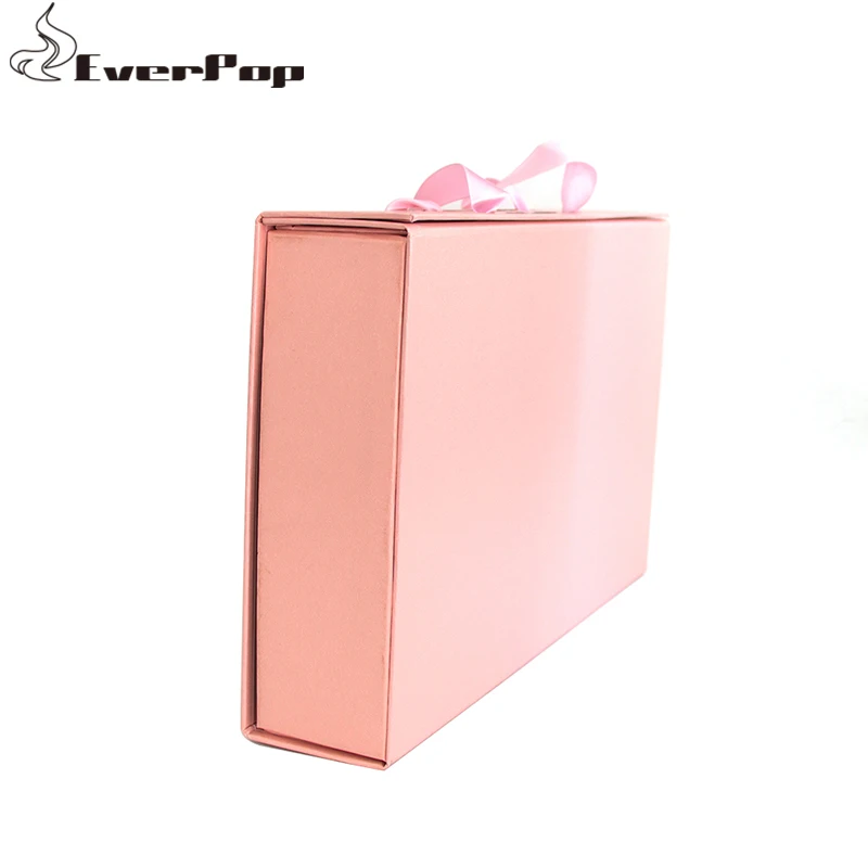 

10pcs 33*21*6.5cm Custom Brand Name Metal Logo Portable Folding Paper Gift Box Clothing Scarf Bra Underwear Packaging Box