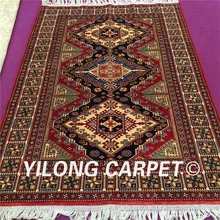 Yilong 4,9 'x6. 56' ручная завязанная шерсть Шелковый персидский ковер Кашан новозеландская шерсть ковер(YL31S4.9x6.56