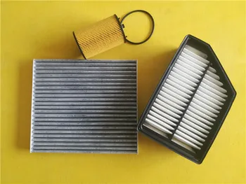 4個フロント/リアトランクテールゲートテールゲートブーツガススプリングがショックリフトstruts & 2 1pcsキャビンエアコンフィルターダストテスラ用モデル3