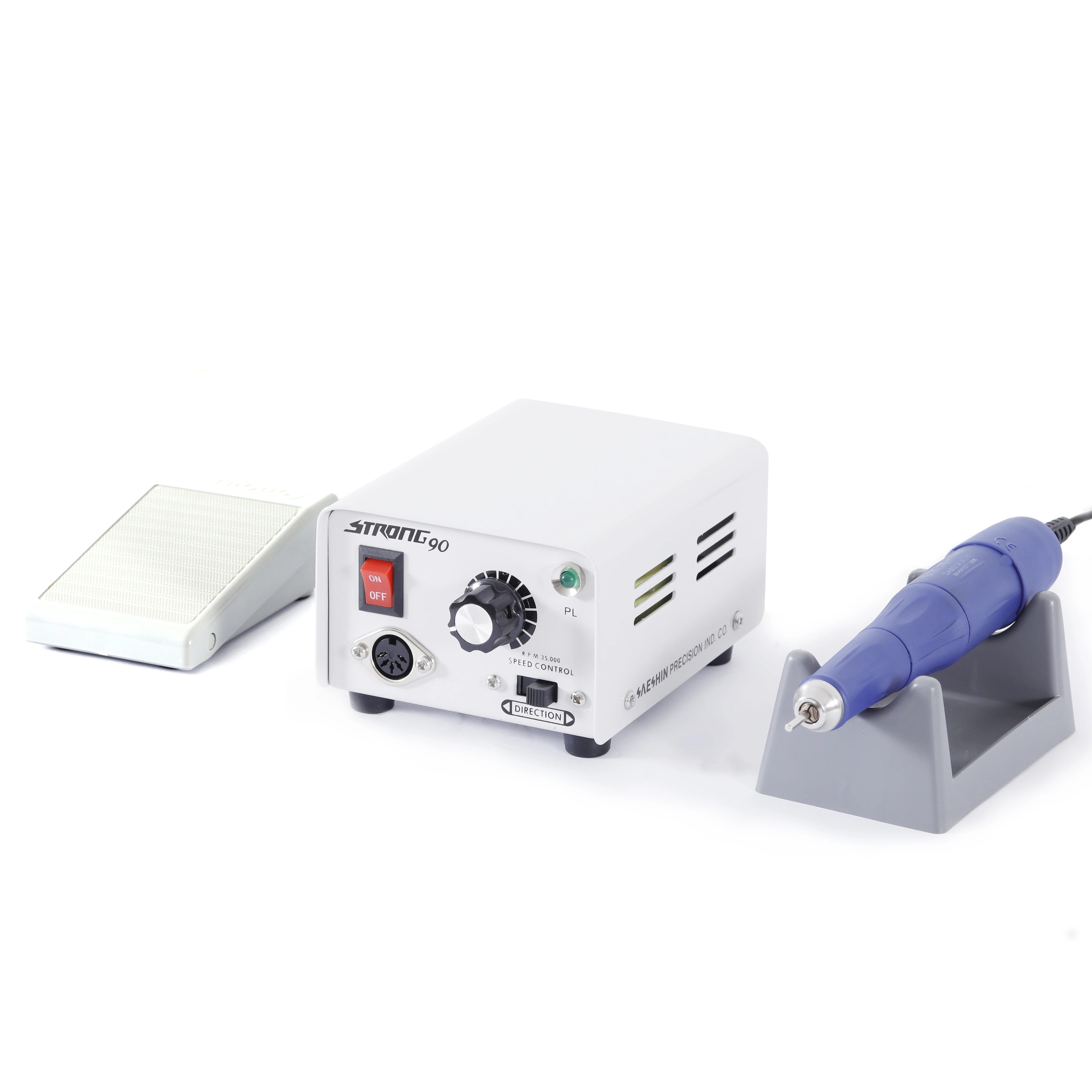 

40000rpm Micromotor Portable Strong 90 with Handpiece 105L corundum bits manicure