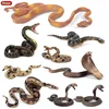 Oenux Original Wild Forest Snakes Action Figures Simulation Animals Savage Green Anaconda Cobra PVC Figurines Model Toys For Kid ► Photo 1/6