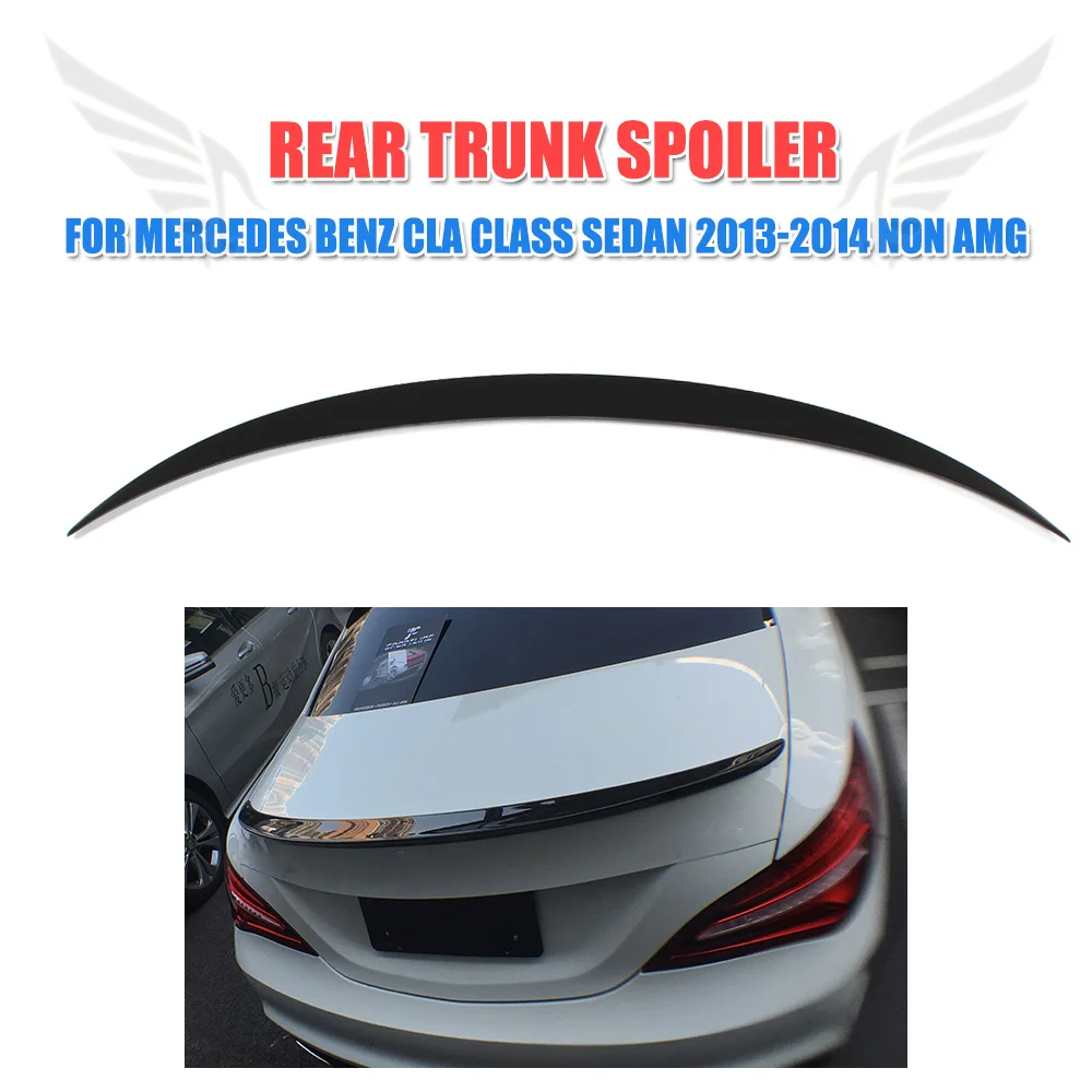 Rear Trunk Spoiler Boot Wing for Mercedes Benz CLA Class CLA250 CLA200 CLA180 CLA220 CLA260 Sedan 2013-2014 Non AMG FRP Black