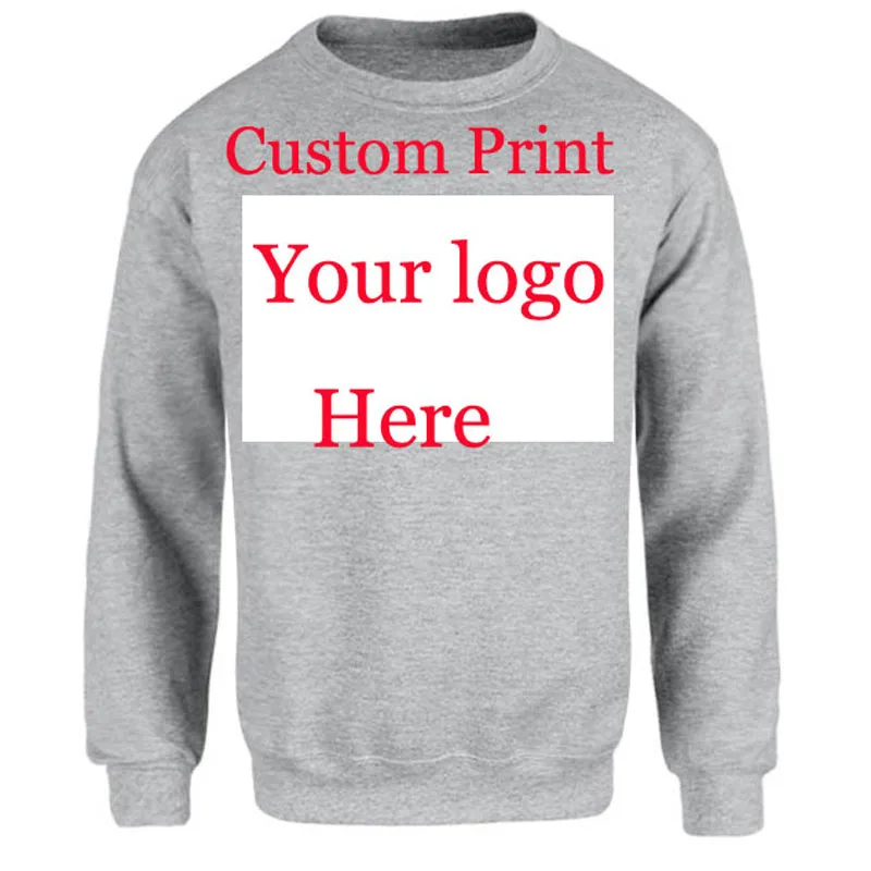 

Cutom Print Logo Sweatshirt Jumper Unisex custom photos Embroidery print Silk Screen Transfer Digital Printing Name Text Design