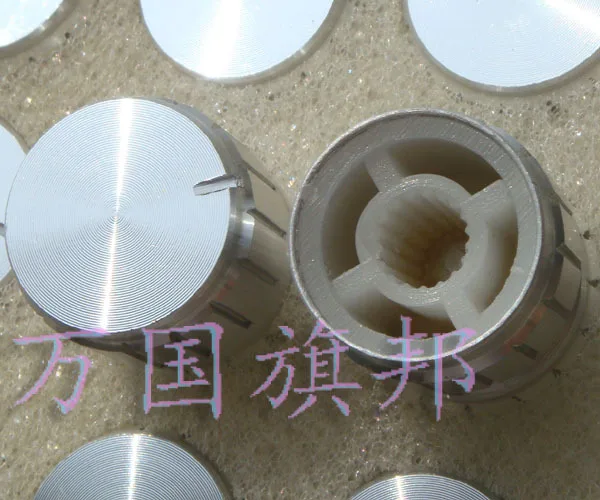 

Free Delivery.Aluminum knob potentiometer knob silver lace 12 mm in diameter 17 mm 17 * 12 mm high